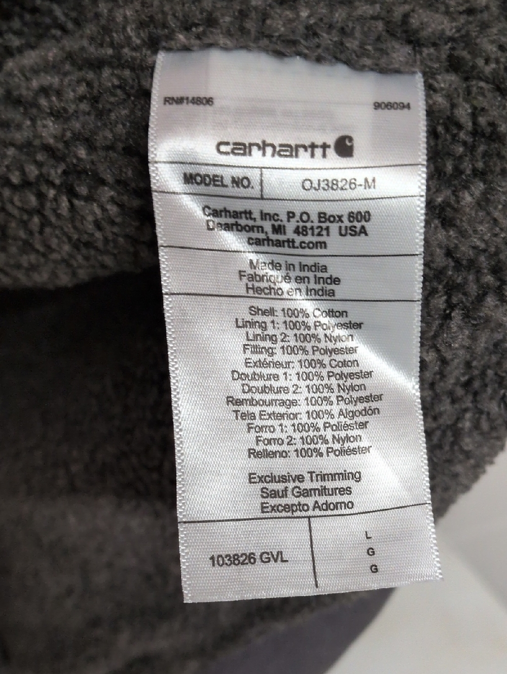 NWT Carhartt Bartlett Duck Jacket Men’s Large | Relaxed Workwear Utility Coat - Picture 14 of 16